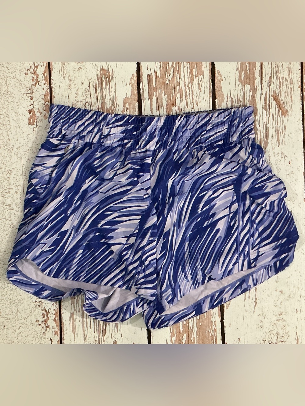 REI Women's Blue Abstract Print Running Shorts